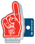 Life is Good Foam Finger Sticker