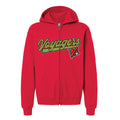 Youth Red Full Zip Hoodie
