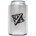 Metallic Silver Koozie